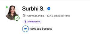 Surbhi Sharma - Upwork