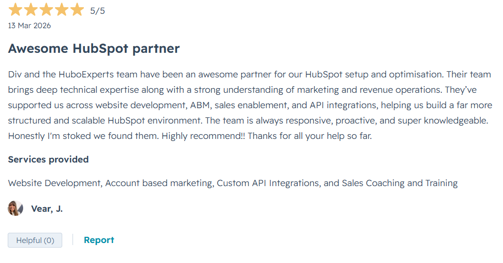clients shared their experience working with the HuboExperts