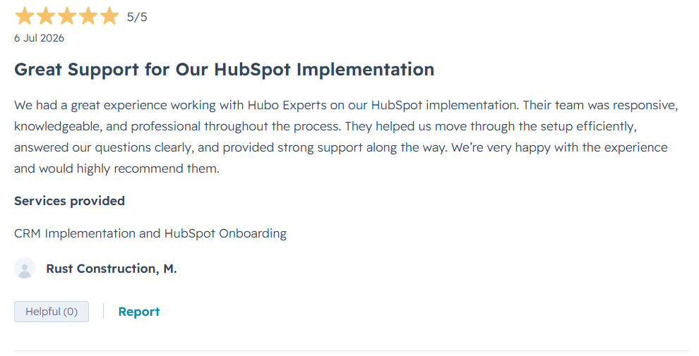 Client Experience: HubSpot Implementation & Onboarding