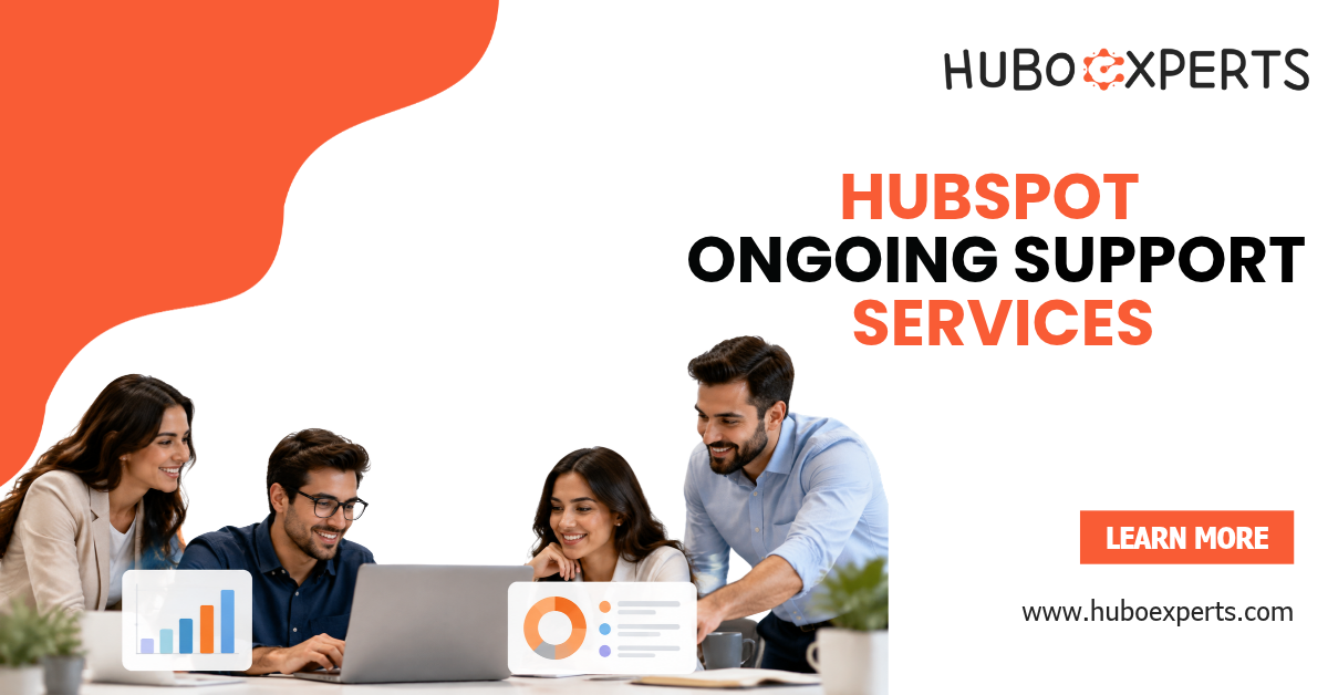 HubSpot ongoing support services with CRM management, automation, and optimization team