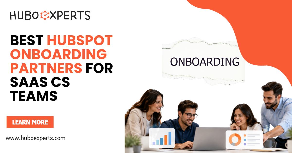 SaaS onboarding with HubSpot CRM dashboard and setup checklist
